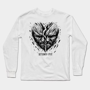 Yin Yang of Discord - Bitterness Split Artwork Long Sleeve T-Shirt